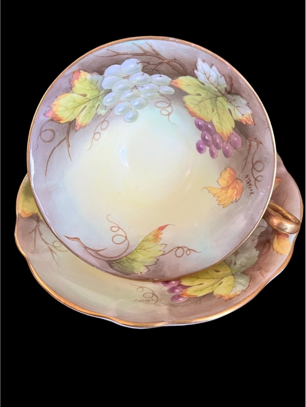 Vintage 1940’s Hand Painted Tea Cup By Foley